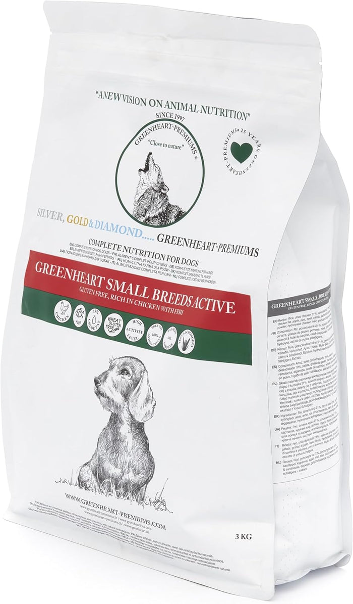 Crocchette per cani attivi di piccola taglia (3 Kg) - 100% Ingredienti Naturali