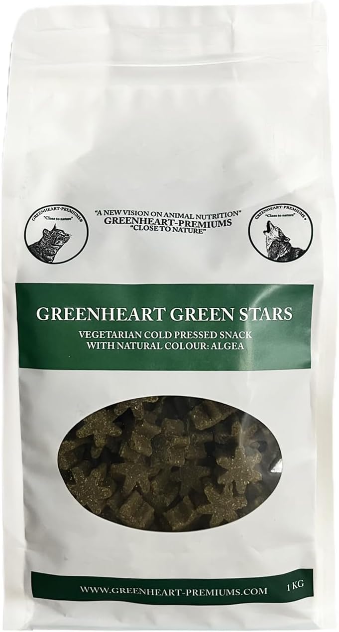 Snack Stelline Verdi per Cani (1 Kg) - 100% Naturali e Vegani