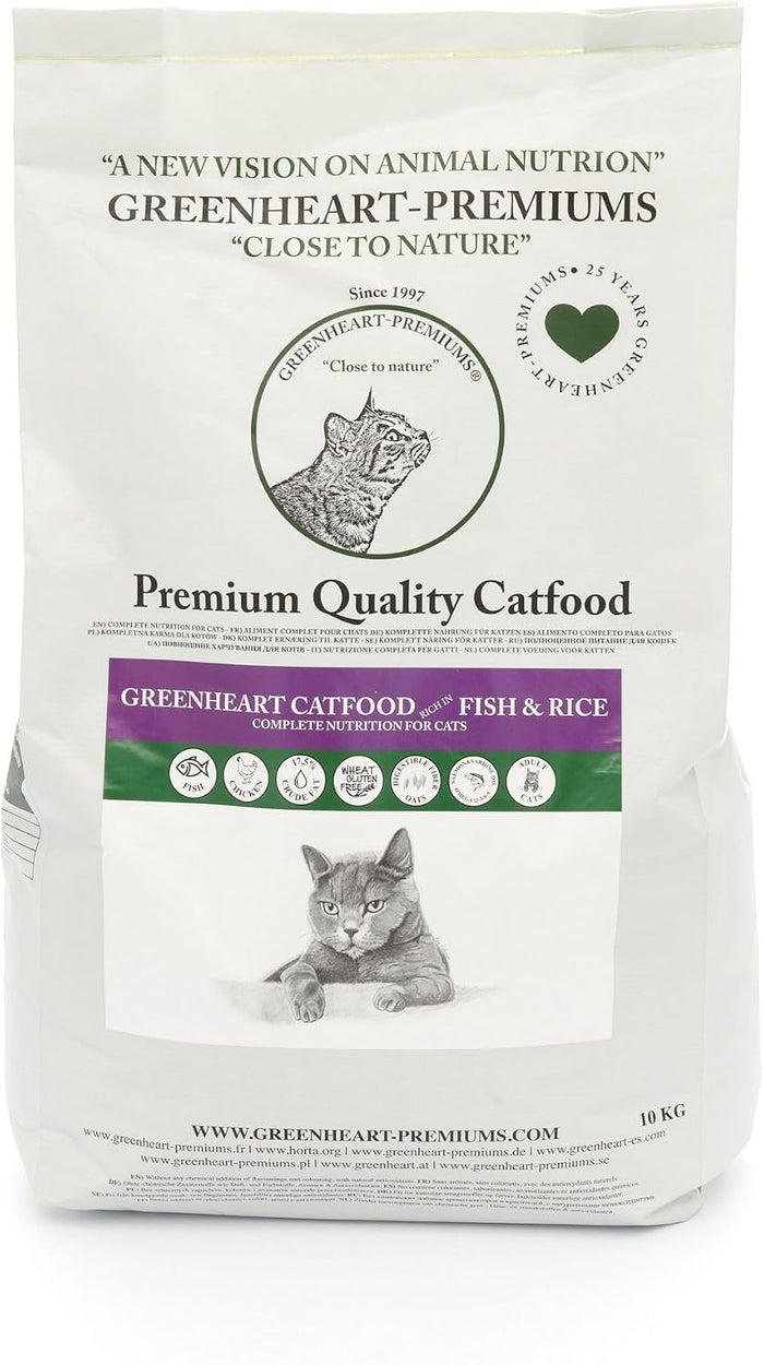 Adult Cat Kibble FISH & RICE (500 g) – Gluten-Free, 100% Natural Ingredients