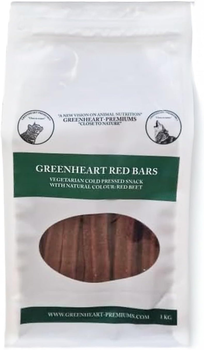 Snack Barrette Rosse Per Cani (1 Kg) - 100% Naturali e Vegani