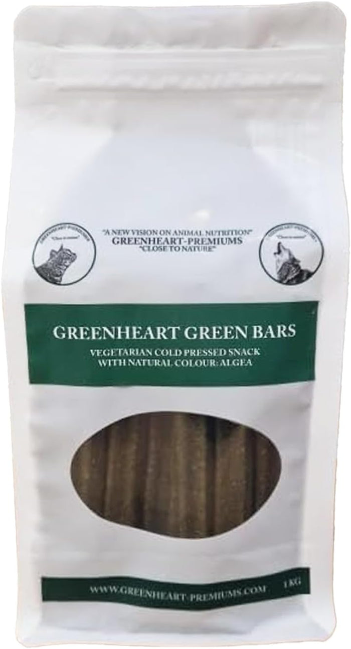 Snack Barrette Verdi Per Cani (1 Kg) - 100% Naturali e Vegani