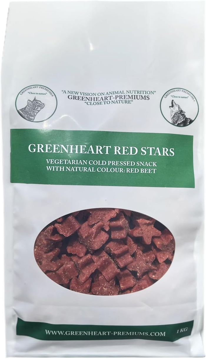 Snack Stelline Rosse Per Cani (1 Kg) - 100% Naturali e Vegani