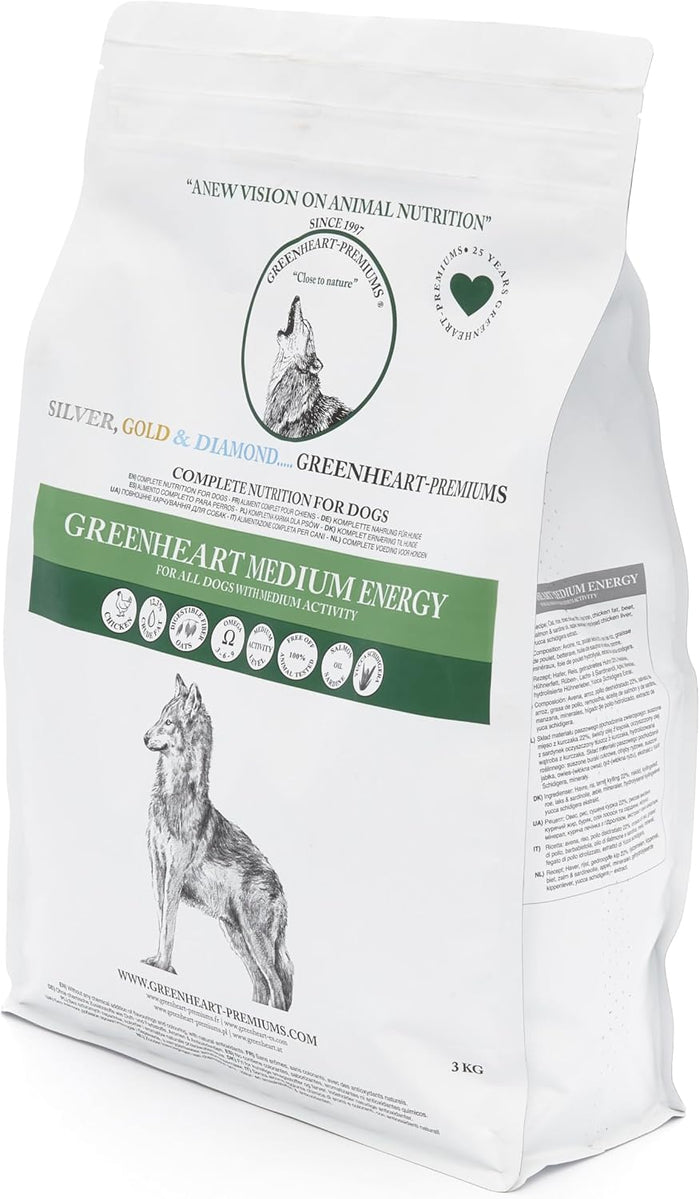Adult Dog Kibble MEDIUM ENERGY (3 kg) - 100% Natural Ingredients