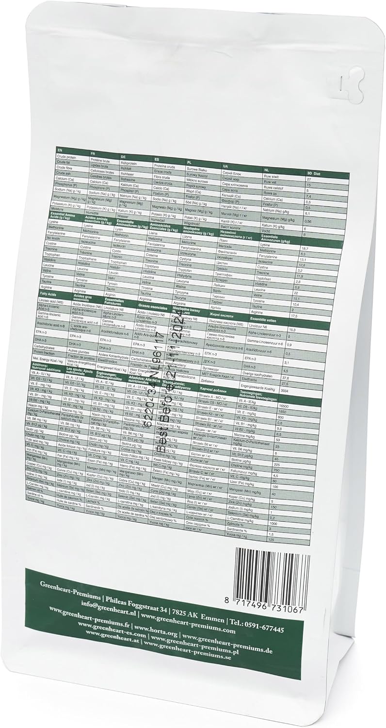 Crocchette veterinarie per gatti 3D DIET (500 gr) - Ipoallergeniche al Pesce, 100% Ingredienti Naturali