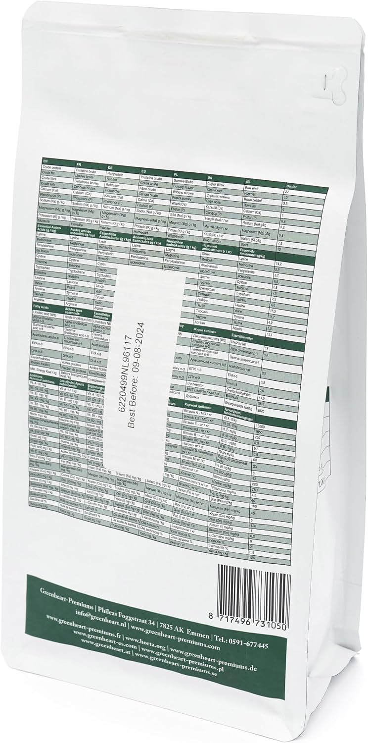 Crocchette per gatti anziani (500 gr) - SENIOR CON PESCE E RISO - Senza Glutine, 100% Ingredienti Naturali