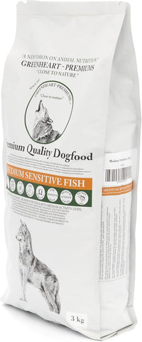 Medium Sensitive Fish Kibble for Adult Dogs (3 Kg) - 100% Natural Ingredients