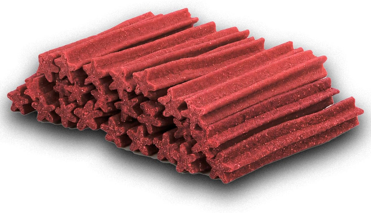 GREENHEART-PREMIUMS | 1 Kg di Snack Barrette Rosse | Masticabili per Cani Vegane e Senza Glutine | Premium | 100% Naturali | No Coloranti o Antiossidanti Chimici