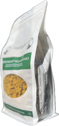 Yellow Stars Snacks For Dogs (1 Kg) - 100% Natural and Vegan Ingredients