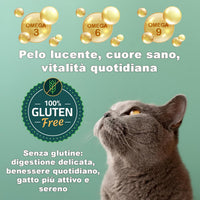 Crocchette 3-MIX per gatti AGNELLO - POLLO - PESCE (4 Kg) - 100% Ingredienti Naturali