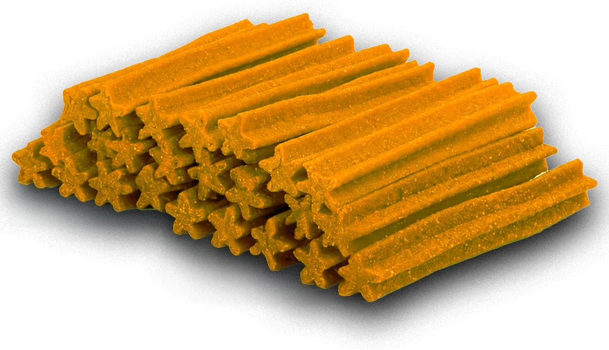 GREENHEART-PREMIUMS | 1 Kg di Snack Barrette Gialle | Masticabili per Cani Vegane e Senza Glutine | Premium | 100% Naturali | No Coloranti o Antiossidanti Chimici