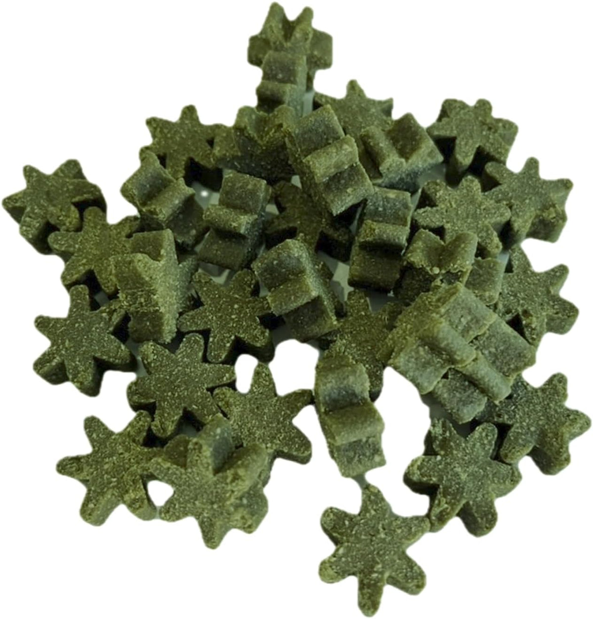 GREENHEART-PREMIUMS | 1 Kg di Snack Stelline Verdi | Masticabili per Cani Vegane e Senza Glutine | Premium | 100% Naturali | No Coloranti o Antiossidanti Chimici