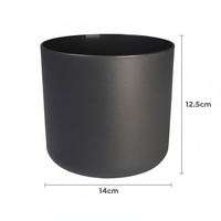 Vaso Elho B.for soft - Antracite - ⌀14 cm - ↕12,5cm