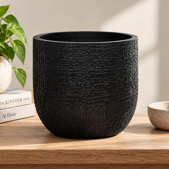 Vaso Capi Bol Skin – Antracite Ø14 cm h13 cm