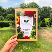 Vegetable Seed Set - 5 Bags of Seeds (Striped Italian Zucchini, San Marzano Tomato, Roman Artichoke, Leek, Rapin). Create Your Own Vegetable Garden at Home