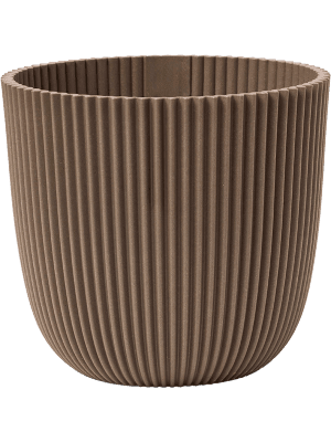 Vaso Capi Nature Groove – Tortora caldo - Ø22 cm