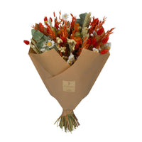 Fiori Secchi – Bouquet Classico – Arancione – Set da 4 Bouquet – ↕60 cm
