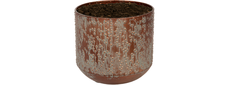 Vaso Lian Koper, Nero e Rame – Ø19cm