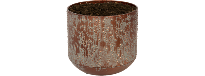Vaso Lian Koper, Nero e Rame – Ø19cm
