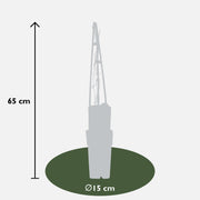 Clematis Miss Bateman (White Clematis) - Ø15cm - ↕65cm