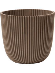 Capi Pot Nature Groove – Warm Taupe - Ø25 cm