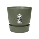 Carica l&#39;immagine nel visualizzatore Galleria, Vaso Elho Greenville Round – Verde Foglia Ø20 cm

