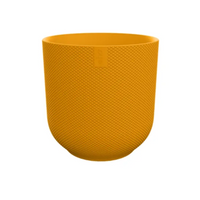 Vaso Elho Jazz Rotondo – Giallo Ambra Ø23 cm H21 cm