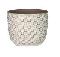 Vaso mini "Relief", Bianco - Ø7 cm