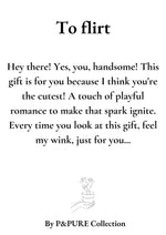 Load image into Gallery viewer, Rosa Light Pink Gift "To Flirt" WITH GREETING CARD! - Ø12cm - ↕30cm