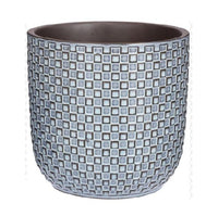 Vaso 'Relief', Blu – Ø13.5cm