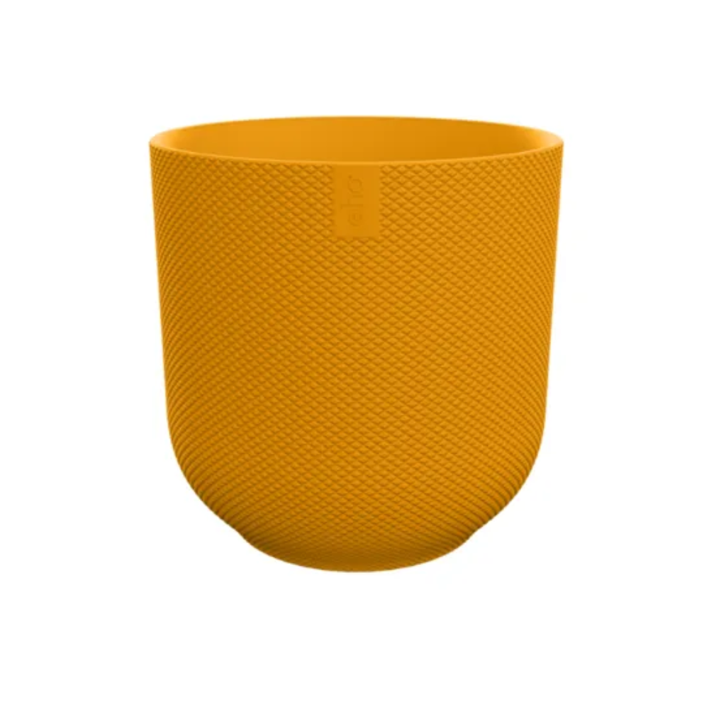 Vaso Elho Jazz Round – Giallo ambra - Ø23 - H21 cm - Ø14